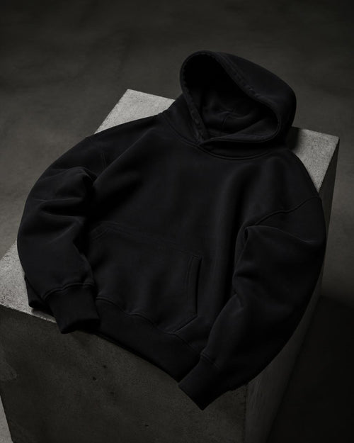 Heavyweight V01 Hoodie in Obsidian Black