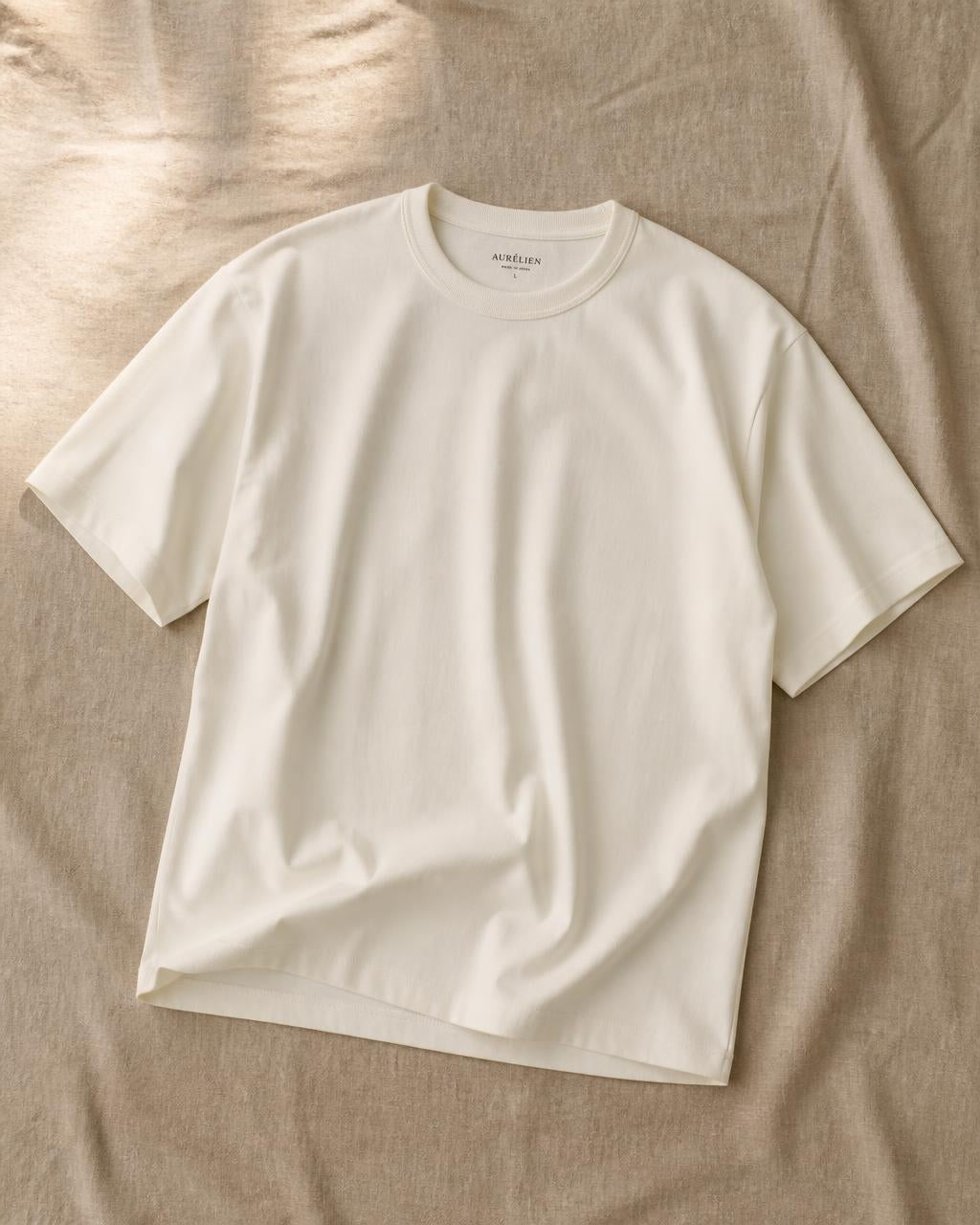 Architect Signature Tee in Bone White