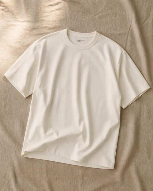 Architect Signature Tee in Bone White